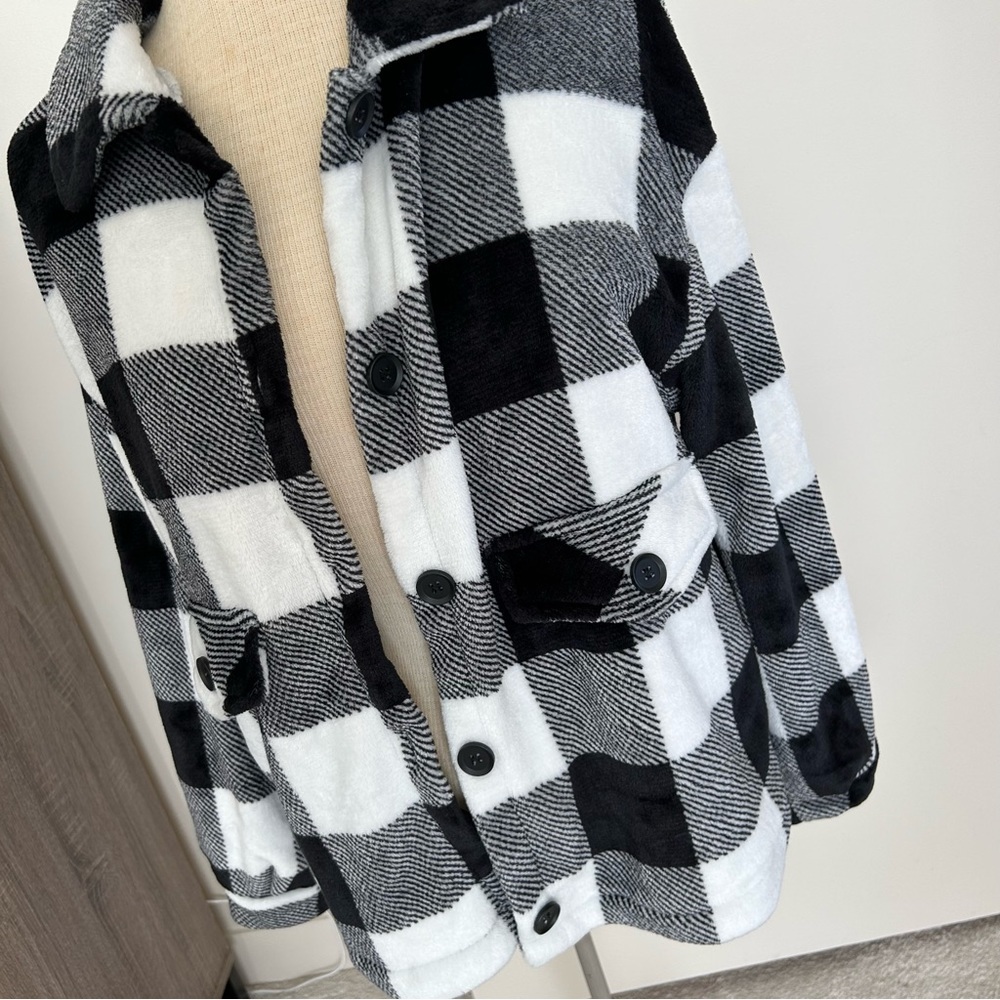 Cozy Fuzzy Shacket Shirt Jacket - Picture 5 of 12